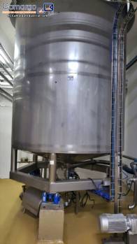 Tanque de acero inoxidable de 12.000 litros con aislamiento trmico