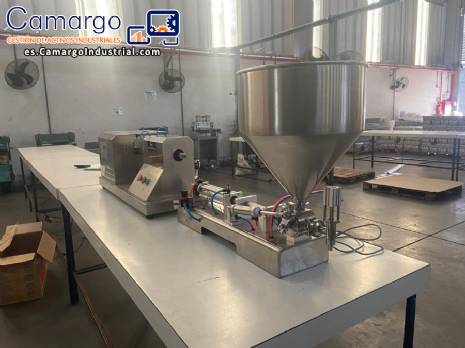 M�quina ultras�nica de sobremesa Cetro para el llenado y la dosificaci�n de tubos y tuber�as.