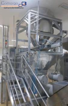 Tanque mezclador de acero inoxidable Kroma de 1100 litros