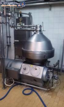 Separador centr�fugo autolimpiante herm�tico/separador de crema para leche, Alfa Laval Tetra Pak, para desnatar y estandarizar la leche calentada.