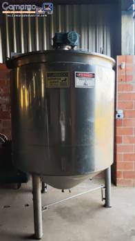 Tanque reactor con camisa de acero inoxidable de 4000 L
