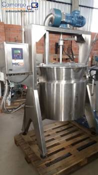 Maquina cocinadora de dulces industriales Mecamau 150 L