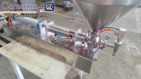 Llenadora semiautomtica para lquidos y empanadas con 1 boquilla