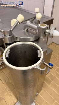 Ca��n neum�tico para embutidora de salchichas, acero inoxidable, 45 litros.