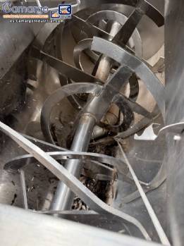 Mezclador de cinta de acero inoxidable para polvos.