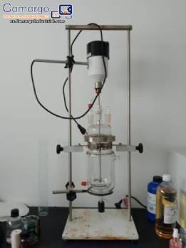 Reactor de sobremesa con camisa de vidrio Adonex de 1 litro (1000 ml).