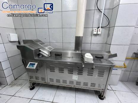 Freidora continua de acero inoxidable MCI para patatas fritas y snacks salados