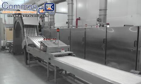 Horno industrial continuo para hacer conos de barquillo Haas