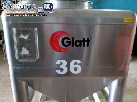 Silos bin para mezcladores de columna Glatt