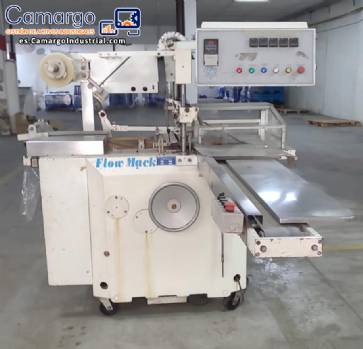 M�quina autom�tica de envoltura de celof�n Flow Mack V3, 45 unidades por minuto.