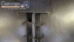Transportador de tornillo inclinado con silo de acero inoxidable