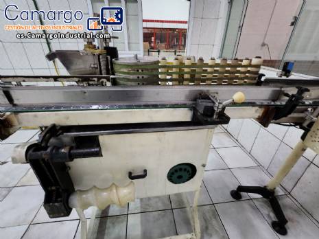 Etiquetadora para botellas cil�ndricas.