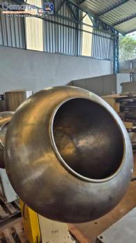 Recipiente para recubrimiento en forma de pera, 350 litros