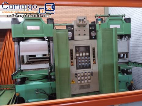 Prensa hidr�ulica de doble vac�o para vulcanizaci�n de caucho pan stone