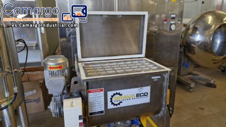 Batidora de cinta Bravaeco de 50 litros en acero inoxidable con revestimiento interior