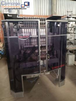M�quina llenadora de sobres de 12 v�as IMA Tecmar para polvos l�quidos.