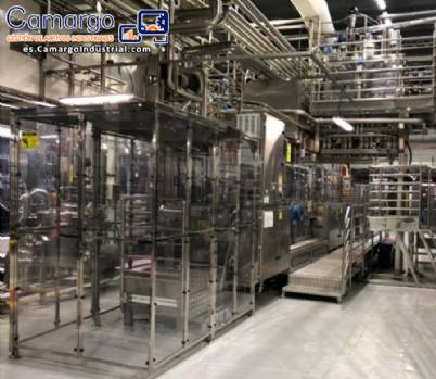 Máquina llenadora termoformadora y sellado de bandejas FFS yogur IMA ERCA Máquina llenadora termoformadora y sellado de bandejas FFS yogur IMA ERCA