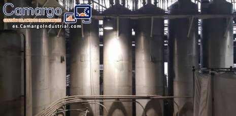 Silo de acero inoxidable 14 m³ Silo de acero inoxidable 14 m³